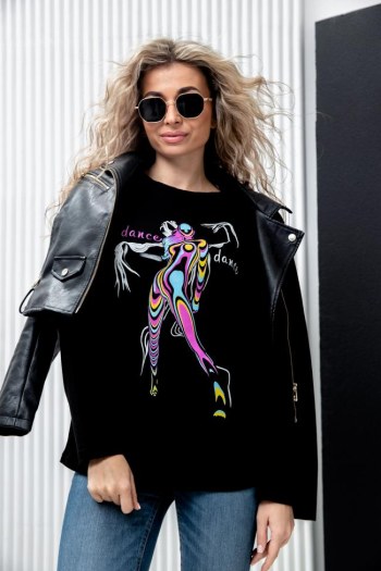 Туника 67086 (Черный_танец) - Юнион-Текс